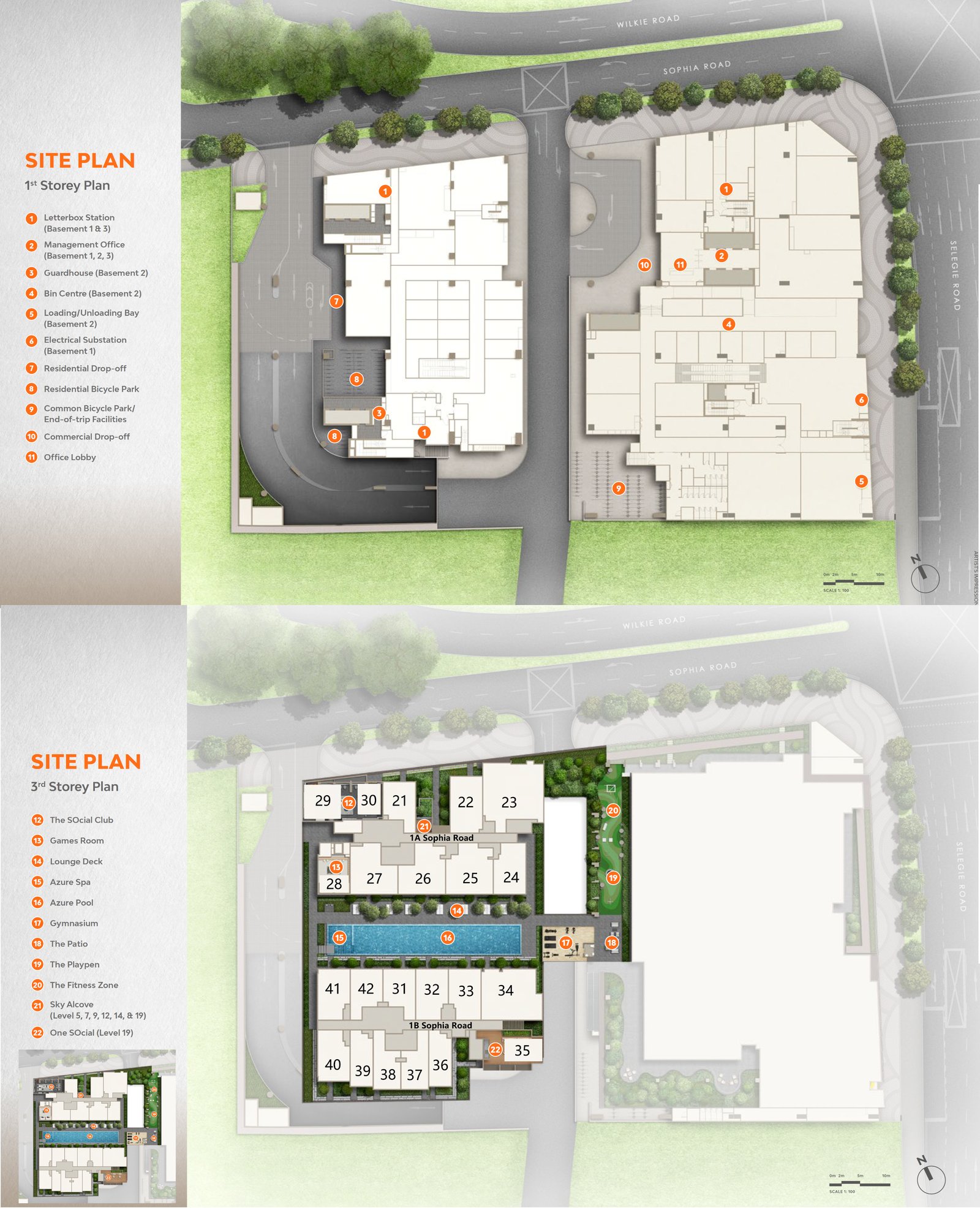 The Collective At One Sophia site plan